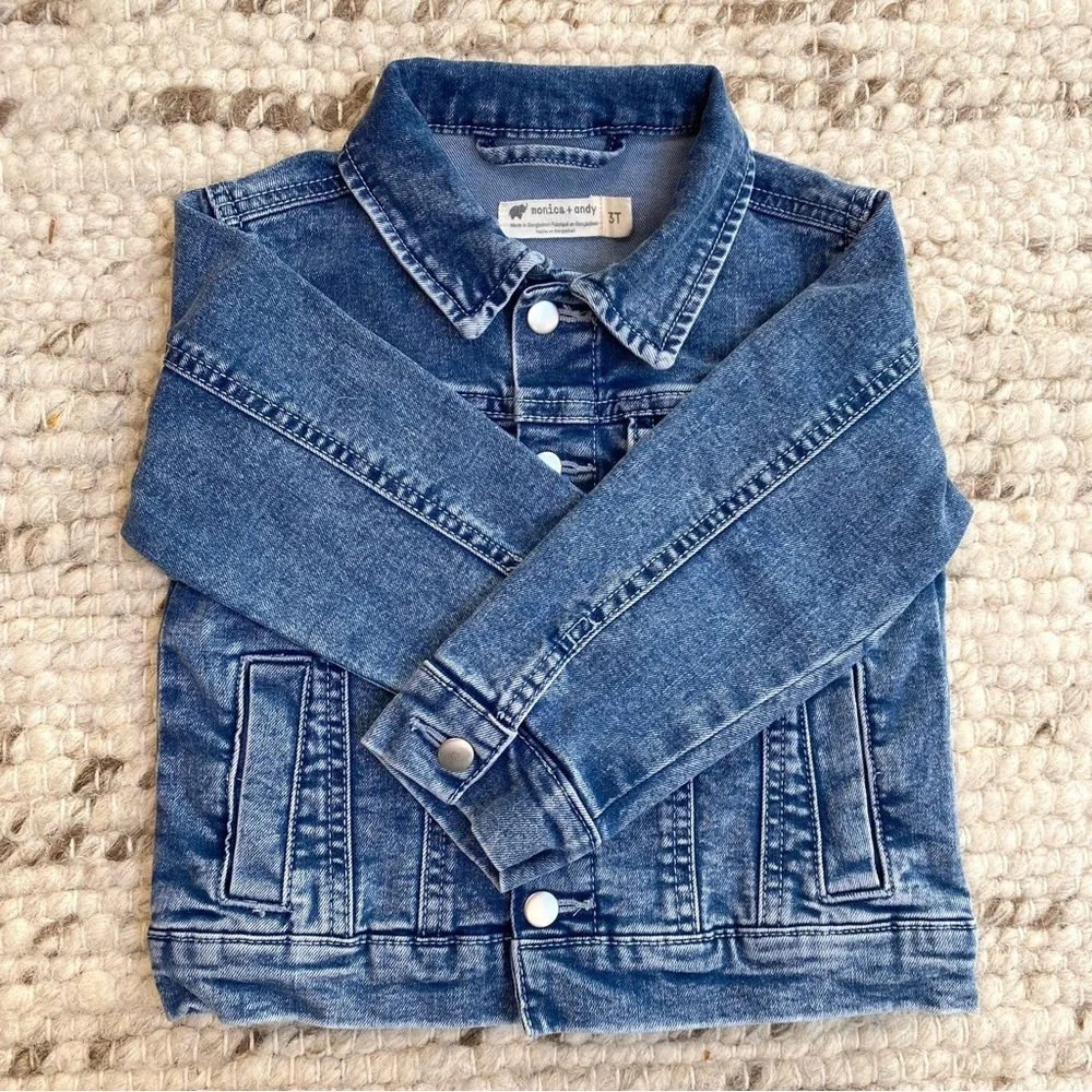 NEW Monica + Andy Classic Denim Jacket, 3T Unisex